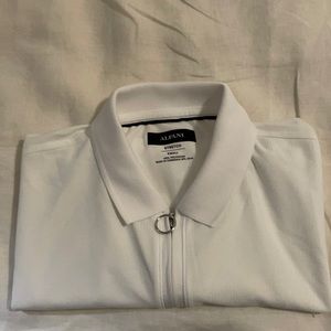 Alfani Stretch White Polo